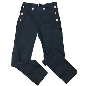 Torn by Ronny Kobo Sailor Button Black Skinny jean